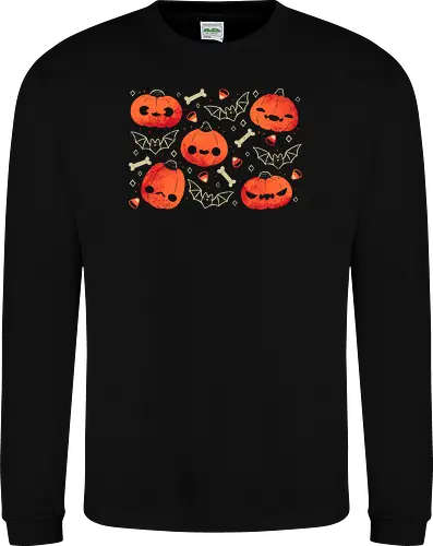 Cute Smiling Halloween Pumpkins