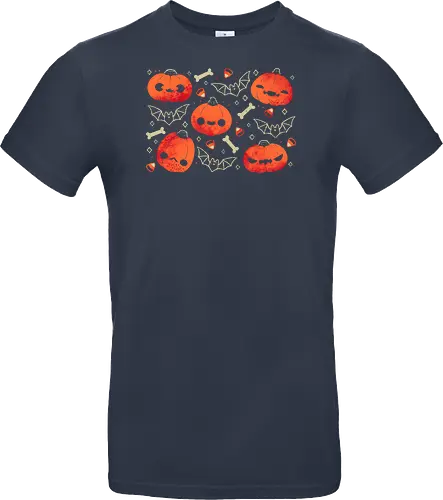 Cute Smiling Halloween Pumpkins