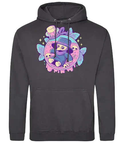 Cute Plague Doctor in Jar - plague doctor, plague, pestdoktor, potion, witchcraft - Standard Hoodie