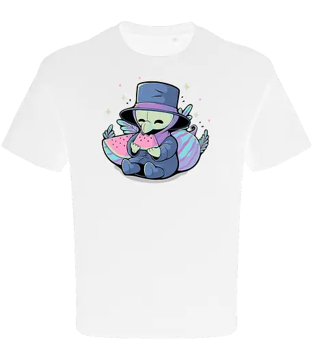 Cute Plague Doctor with Watermelon
