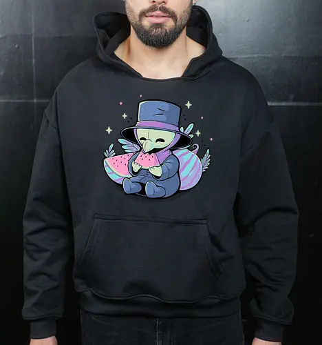 Cute Plague Doctor with Watermelon