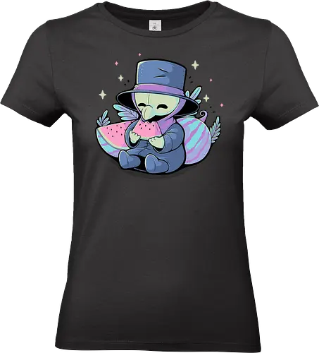 Cute Plague Doctor with Watermelon