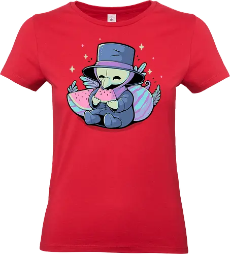 Cute Plague Doctor with Watermelon
