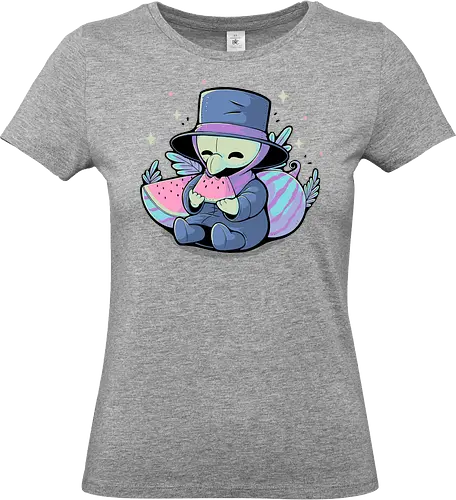 Cute Plague Doctor with Watermelon