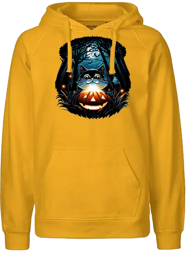 Halloween Mystery - halloween, cat, katze, mystery, jack-o-lantern - Fairtrade Hoodie
