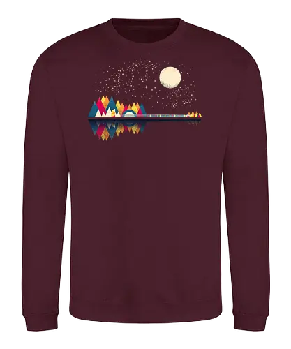 Musical Nature - music, moon, mond, nature - Sweatshirt