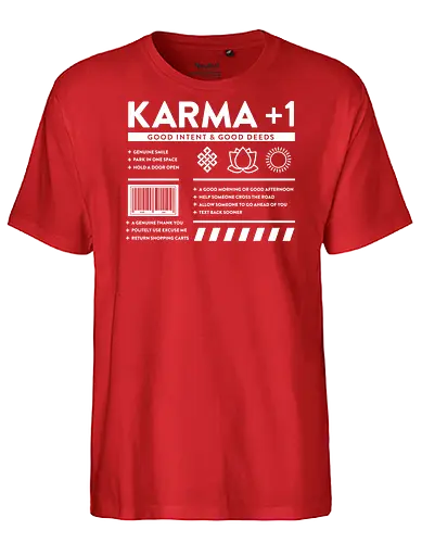 Karma - Karma, good intent, statement - Fairtrade T-Shirt