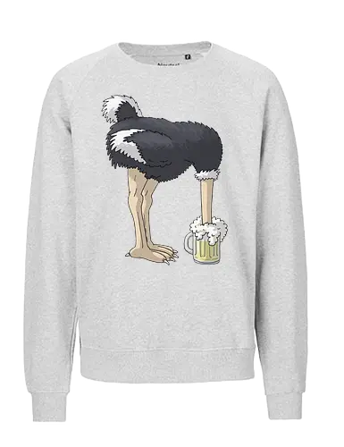 Caricatura Sommerakademie – Strauß - caricatura, sommerakademie, strauß, bier - Fairtrade Sweatshirt