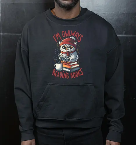 Owlways Reading Books - dark