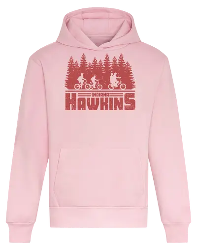 Hawkins, Indiana - hawkins, indiana, strange, things, 80s - Heavyweight Hoodie