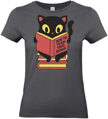 How to train your human - cat, katze, training, fun - Standard T-Shirt (Frauen)