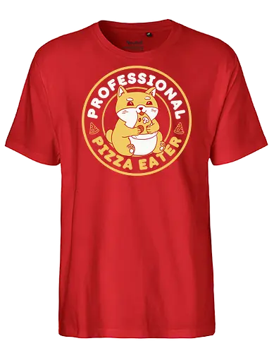 Professional Pizza ter - dog, hund, pizza, shiba, inu - Fairtrade T-Shirt
