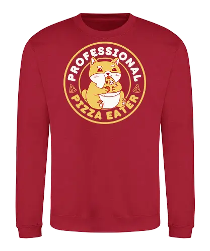 Professional Pizza ter - dog, hund, pizza, shiba, inu - Sweatshirt