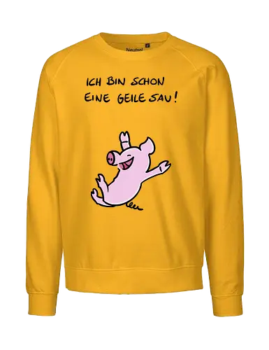 Caricatura Sommerakademie – Geile Sau - caricatura, Sommerakademie, schwein - Fairtrade Sweatshirt