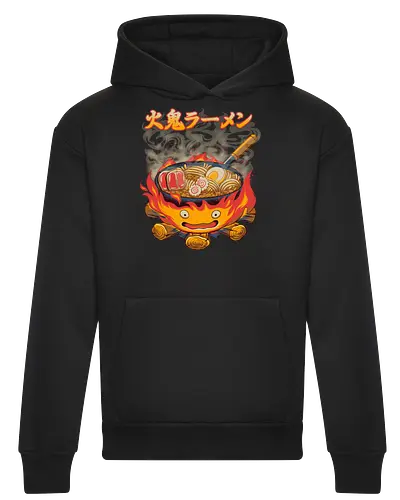 Fire Demon Ramen - fire, ramen, anime - Heavyweight Hoodie