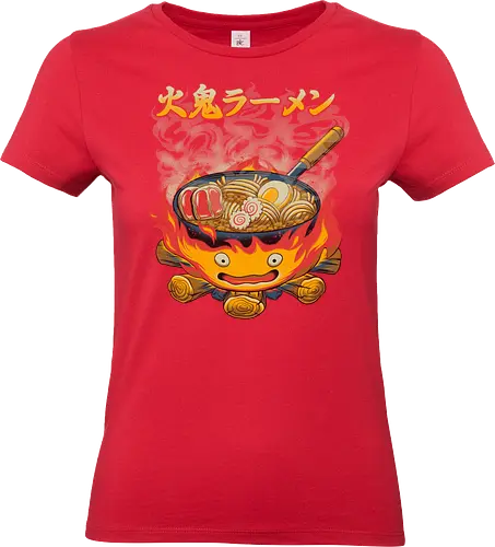 Fire Demon Ramen - fire, ramen, anime - Standard T-Shirt (Frauen)