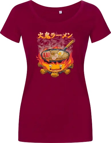 Fire Demon Ramen - fire, ramen, anime - Damen T-Shirt