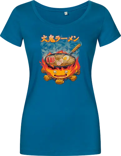 Fire Demon Ramen - fire, ramen, anime - Damen T-Shirt