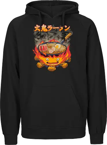 Fire Demon Ramen - fire, ramen, anime - Fairtrade Hoodie