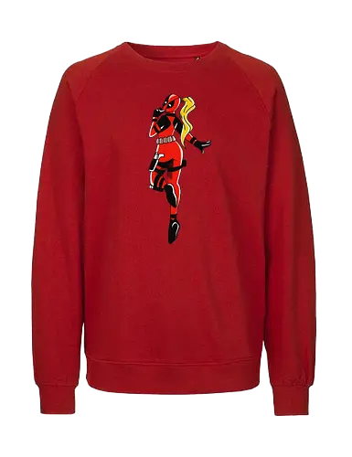 Antilady - Antihero, super hero, comics, woman, humor, funny, geek, nerd, lady - Fairtrade Sweatshirt