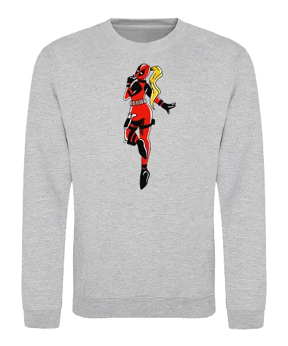 Antilady - Antihero, super hero, comics, woman, humor, funny, geek, nerd, lady - Sweatshirt