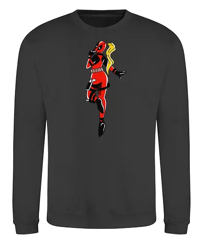 Antilady - Antihero, super hero, comics, woman, humor, funny, geek, nerd, lady - Sweatshirt