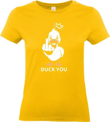 Duck you - Duck you, puns, fun, humor, duck - Standard T-Shirt (Frauen)