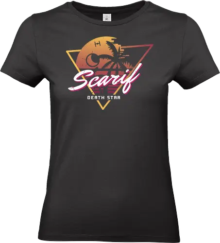 Star beach - Space Opera, moon, galactic, mountain, sun, empire, scarif - Standard T-Shirt (Frauen)