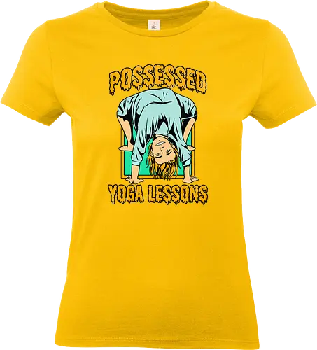 Possessed yoga lessons - halloween, costumes, pumpkin, yoga, woman, humor, possessed, trick or trt - Standard T-Shirt (Frauen)