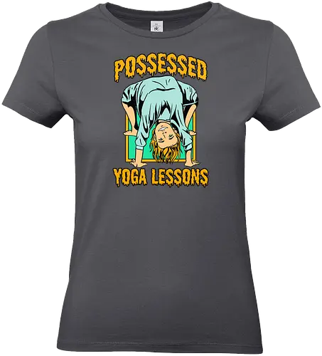 Possessed yoga lessons - halloween, costumes, pumpkin, yoga, woman, humor, possessed, trick or trt - Standard T-Shirt (Frauen)