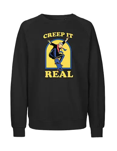 Creep it real - halloween, costumes, pumpkin, party, priest, humor, trick or treat - Fairtrade Sweatshirt