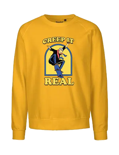 Creep it real - halloween, costumes, pumpkin, party, priest, humor, trick or treat - Fairtrade Sweatshirt