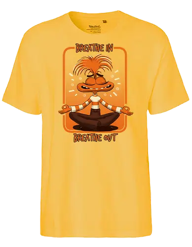 Breathe In Breathe Out - Anxiety, Emotion - Fairtrade T-Shirt