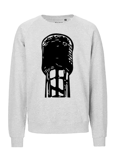 MDB Waassertuerm Logo Front - #minettsdappbrauerei, #midabrau, #lokalebéier, #craftbeerlover - Fairtrade Sweatshirt