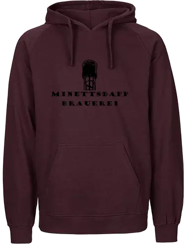 MDB Logo Quadratesch Front  - #minettsdappbrauerei, #midabrau, #lokalebéier, #craftbeerlover - Fairtrade Hoodie