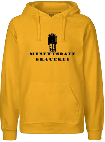 MDB Logo Quadratesch Front  - #minettsdappbrauerei, #midabrau, #lokalebéier, #craftbeerlover - Fairtrade Hoodie