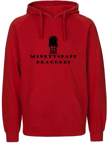MDB Logo Quadratesch Front  - #minettsdappbrauerei, #midabrau, #lokalebéier, #craftbeerlover - Fairtrade Hoodie