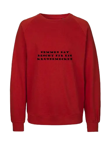 MDB Sproch Front - #minettsdappbrauerei, #midabrau, #lokalebéier, #craftbeerlover - Fairtrade Sweatshirt