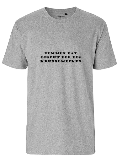 MDB Sproch Front - #minettsdappbrauerei, #midabrau, #lokalebéier, #craftbeerlover - Fairtrade T-Shirt