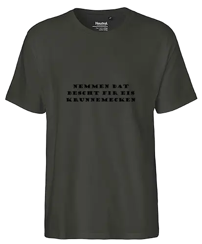 MDB Sproch Front - #minettsdappbrauerei, #midabrau, #lokalebéier, #craftbeerlover - Fairtrade T-Shirt