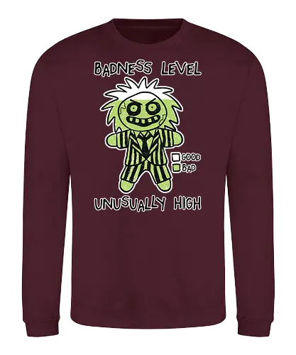 BJ badness level - demon, betelgeuse, lilo, badness, badnesslevel - Sweatshirt