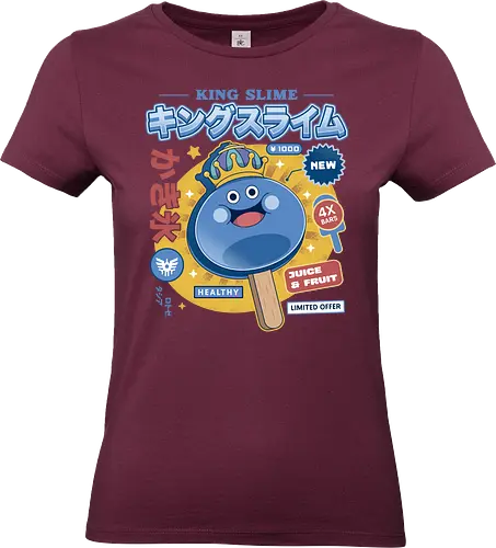 King Slime Ice Cream - Quest, slime, king slime, monsters, golem, game, gaming, gamer, video games, rpg, jrpg, echoes of an elusive age, kawaii, Quest xi, erdr - Standard T-Shirt (Frauen)