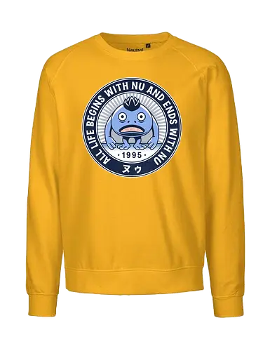 Nu Vintage Emblem - video game, gaming, gamer, rpg, jrpg, frog, glenn, robo, epoch, wings of time, lucca, nu, kingdom of zl, chrono, cross, chrono, cross - Fairtrade Sweatshirt