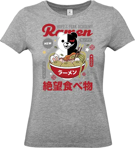 Hopes Peak Academy Ramen - anime, manga, monokuma, despair, video game, gamer, gaming, killing harmony, junko enoshima, makoto naegi, br, monobr, hopes pk academy, dangan - Standard T-Shirt (Frauen)