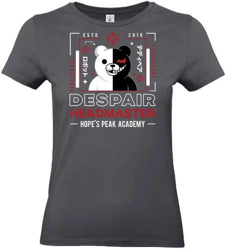 Despair Headmaster Aesthetic - anime, manga, monokuma, despair, video game, gamer, gaming, killing harmony, junko enoshima, makoto naegi, br, monobr, hopes pk academy, dangan - Standard T-Shirt (Frauen)