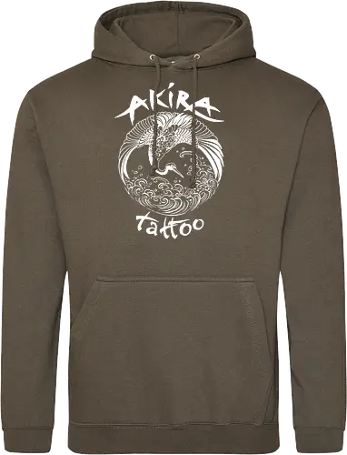 Akira Tattoo - Kranich - weiß