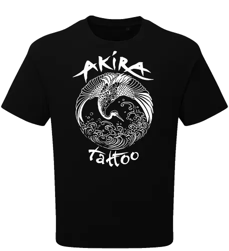 Akira Tattoo - Kranich - weiß