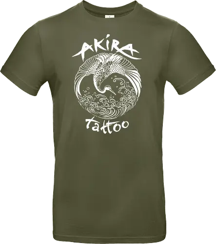 Akira Tattoo - Kranich - weiß