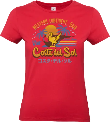 Costa Del Sol Vintage - Cloud, Final, Cactus, cactilio, Kupo, gaming, gamer, video game, Kweh, tonberry, Final xiv, Final 14, Final 7, Final vii, Final 7 rebirth - Standard T-Shirt (Frauen)