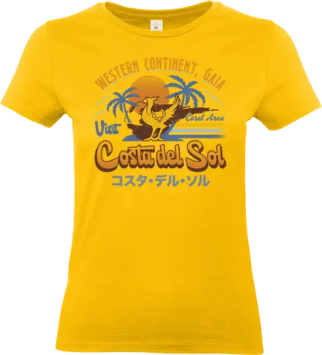 Costa Del Sol Vintage - Cloud, Final, Cactus, cactilio, Kupo, gaming, gamer, video game, Kweh, tonberry, Final xiv, Final 14, Final 7, Final vii, Final 7 rebirth - Standard T-Shirt (Frauen)